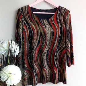 Brittany Black Printed Blouse